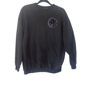 Vintage Hard Rock Cafe New York Sequin Sweatshirt Black Colorado Womens Medium